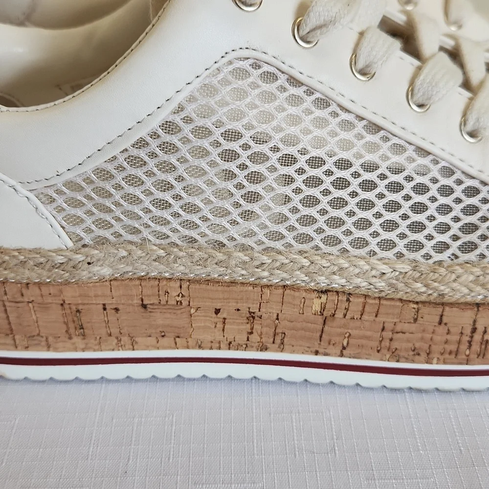 Jennifer Lopez JLO Laurn Cork Platform Sneakers. Size 7.5 - Picture 3 of 9